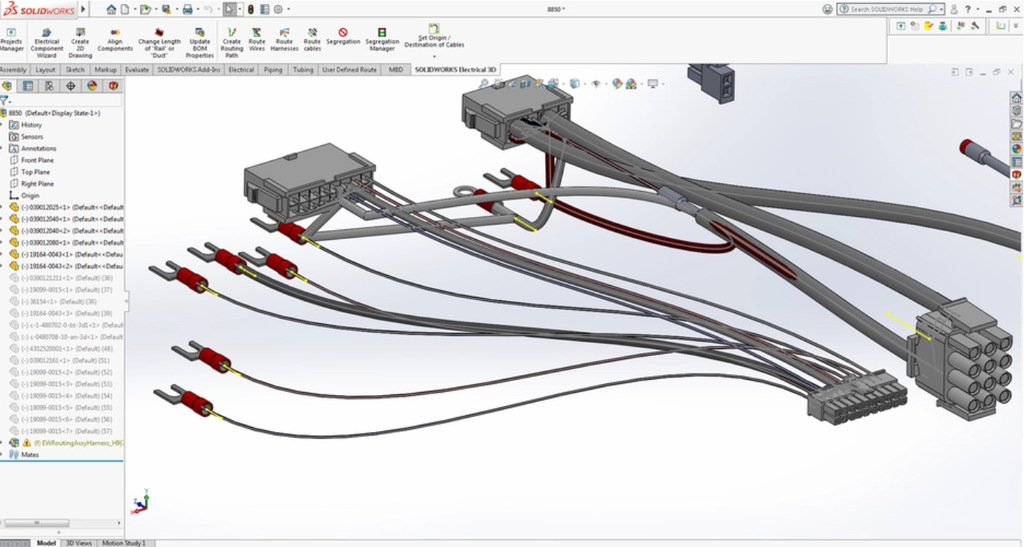 線束設(shè)計軟件SolidWorks